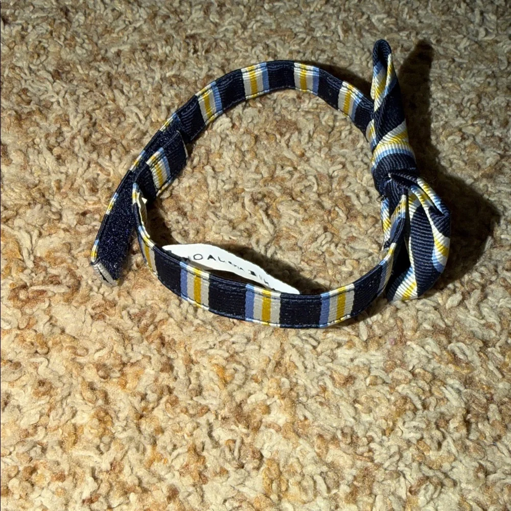 janie and jack blue yellow and white striped bow tie